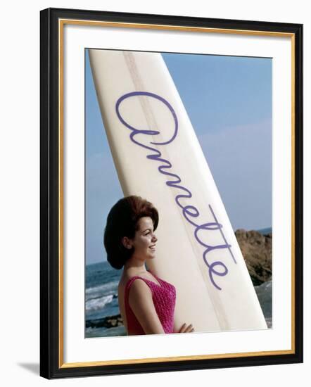 Bikini Beach, Annette Funicello, 1964-null-Framed Photo