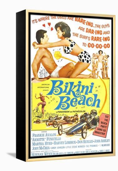 Bikini Beach, Frankie Avalon, Annette Funicello, 1964-null-Framed Stretched Canvas