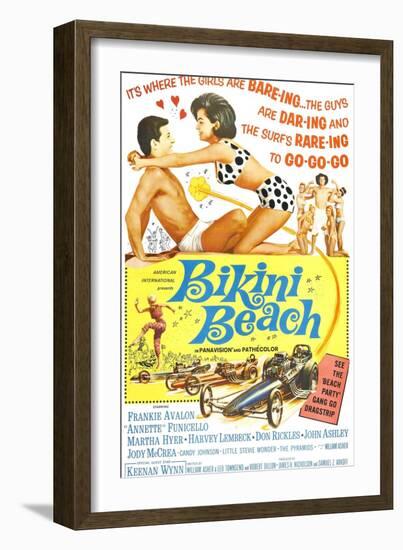 Bikini Beach, Frankie Avalon, Annette Funicello, 1964-null-Framed Premium Giclee Print