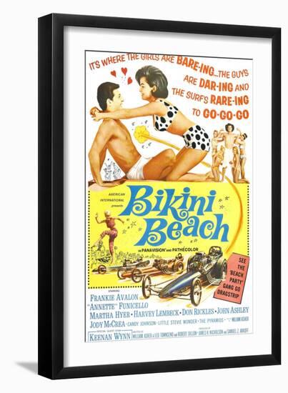 Bikini Beach, Frankie Avalon, Annette Funicello, 1964-null-Framed Premium Giclee Print