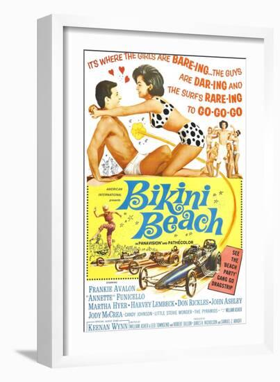 Bikini Beach, Frankie Avalon, Annette Funicello, 1964-null-Framed Premium Giclee Print