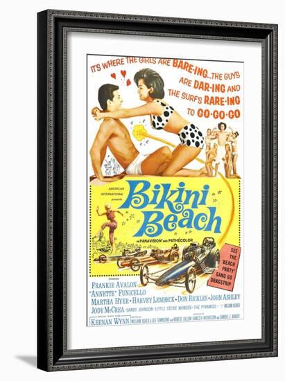 Bikini Beach, Frankie Avalon, Annette Funicello, 1964-null-Framed Premium Giclee Print