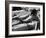 Bikini Clad Beauties on the Beach at the Cannes Film Festival-Paul Schutzer-Framed Photographic Print