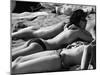 Bikini Clad Beauties on the Beach at the Cannes Film Festival-Paul Schutzer-Mounted Photographic Print