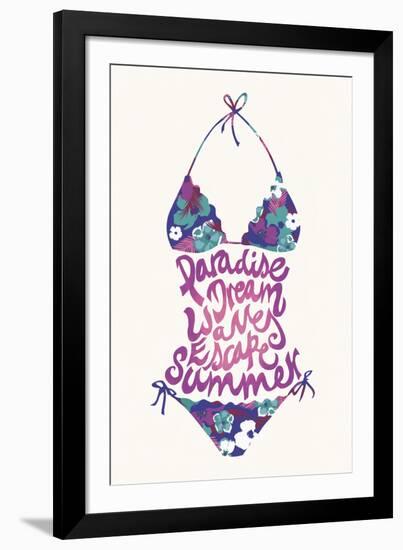 Bikini Floral-Joni Whyte-Framed Giclee Print