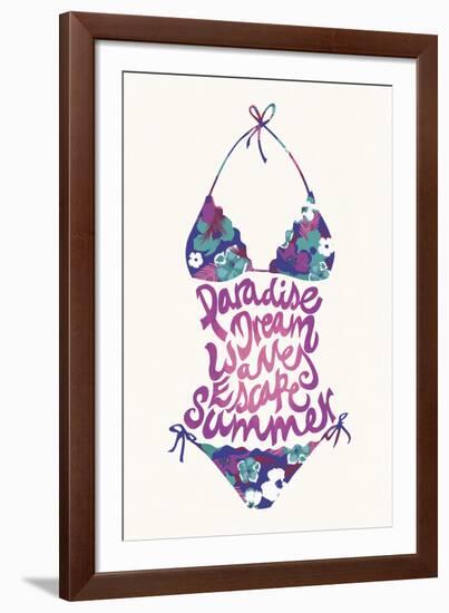 Bikini Floral-Joni Whyte-Framed Giclee Print