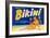 Bikini Fruit Crate Label-null-Framed Art Print