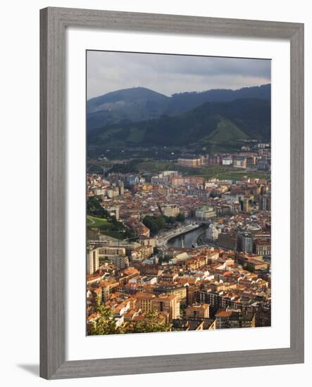 Bilbao River (Ria De Bilbao), Bilbao, Basque Country, Euskadi, Spain-Christian Kober-Framed Photographic Print