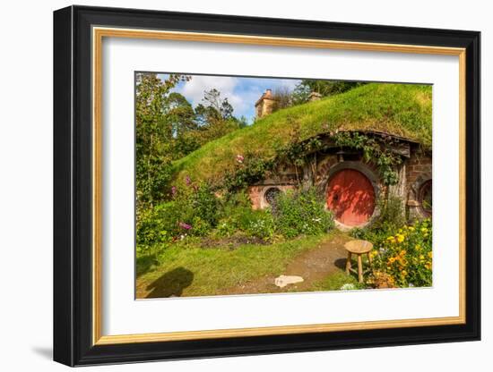 Bilbo's Village New Zealand-null-Framed Art Print