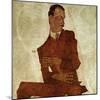 Bildnis Arthur Roessler (Portrait Arthur Roessler) 1910-Egon Schiele-Mounted Giclee Print