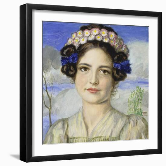 Bildnis Der Tochter Mary-Franz von Stuck-Framed Giclee Print