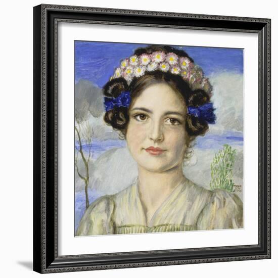 Bildnis Der Tochter Mary-Franz von Stuck-Framed Giclee Print