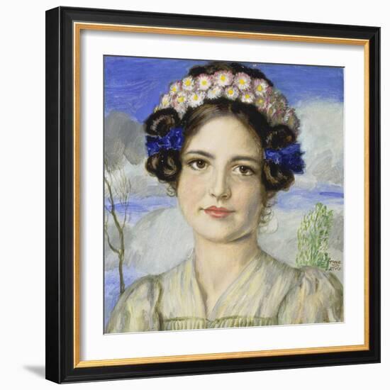 Bildnis Der Tochter Mary-Franz von Stuck-Framed Giclee Print