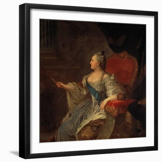 Bildnis Der Zarin Katharina Ii, 1763-Fjodor Rokotov-Framed Giclee Print