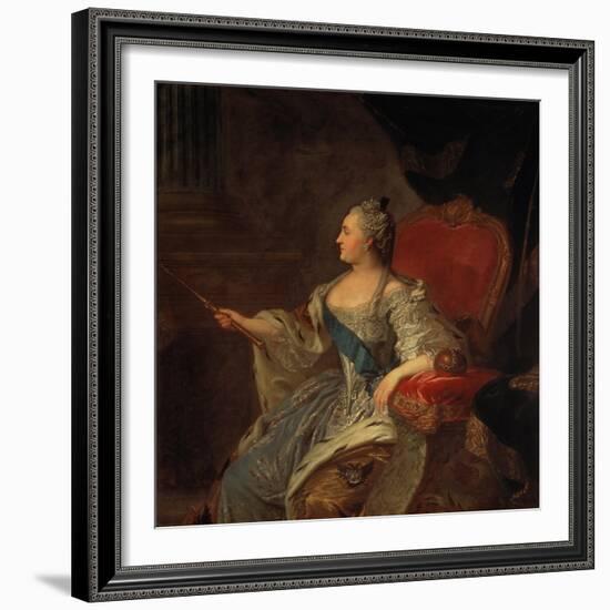 Bildnis Der Zarin Katharina Ii, 1763-Fjodor Rokotov-Framed Giclee Print