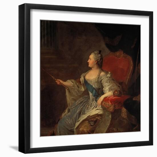 Bildnis Der Zarin Katharina Ii, 1763-Fjodor Rokotov-Framed Giclee Print