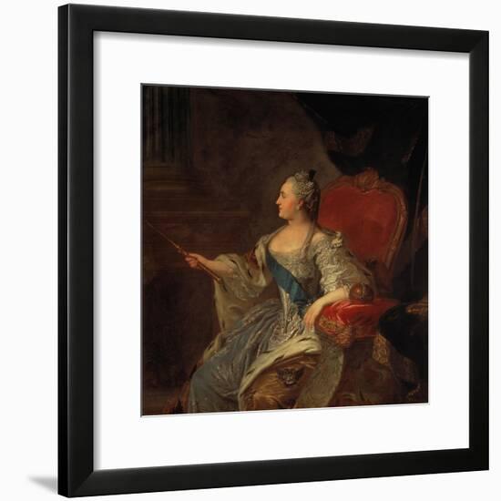 Bildnis Der Zarin Katharina Ii, 1763-Fjodor Rokotov-Framed Giclee Print