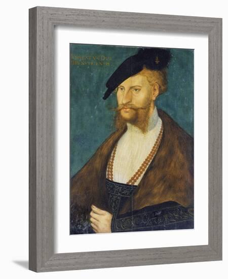 Bildnis Des Herzogs Ernst Von Braunschweig-Lucas Cranach the Elder-Framed Giclee Print