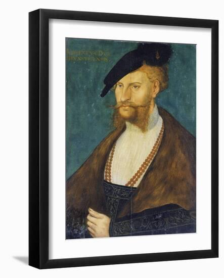 Bildnis Des Herzogs Ernst Von Braunschweig-Lucas Cranach the Elder-Framed Giclee Print