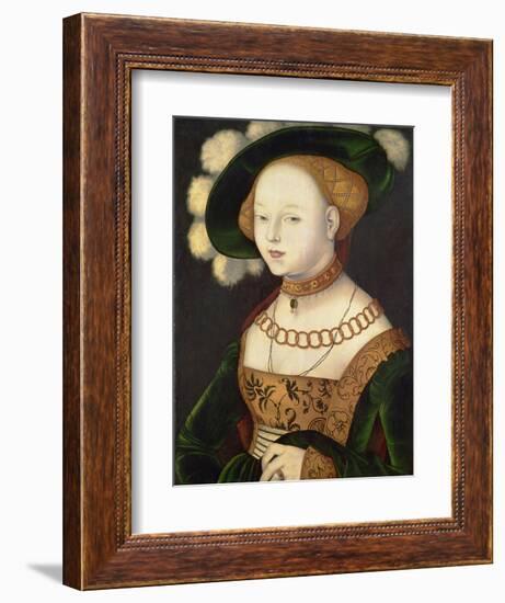 Bildnis einer Dame. 1530 (?)-Hans Baldung Grien-Framed Giclee Print