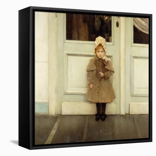 Bildnis von Jeanne Kéfer. 1885-Fernand Khnopff-Framed Premier Image Canvas