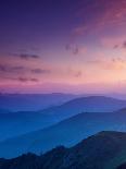 Mountain Valley during Sunrise. Natural Summer Landscape-biletskiy-Framed Photographic Print