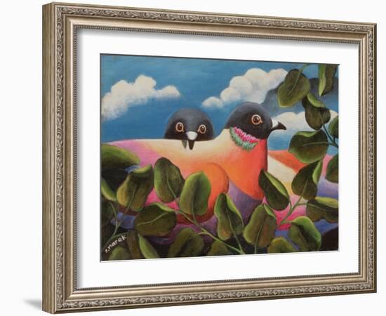 Bill and Coo-Jerzy Marek-Framed Giclee Print