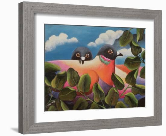 Bill and Coo-Jerzy Marek-Framed Giclee Print