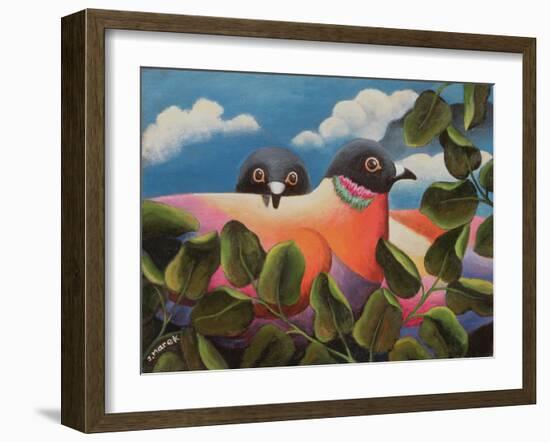 Bill and Coo-Jerzy Marek-Framed Giclee Print