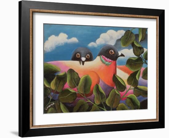 Bill and Coo-Jerzy Marek-Framed Giclee Print