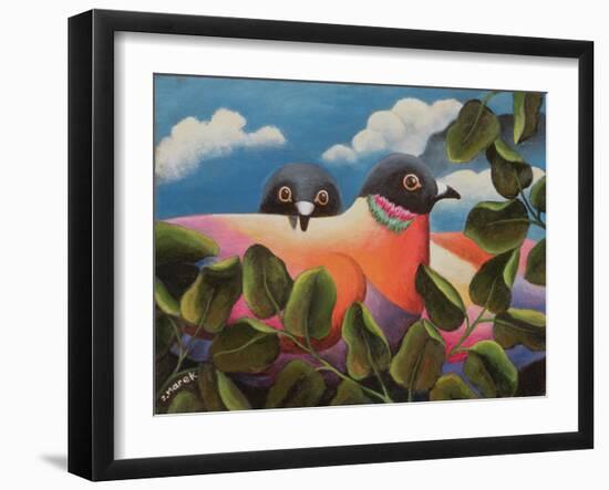 Bill and Coo-Jerzy Marek-Framed Giclee Print