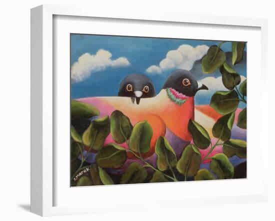 Bill and Coo-Jerzy Marek-Framed Giclee Print