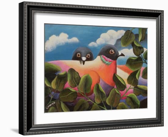 Bill and Coo-Jerzy Marek-Framed Giclee Print