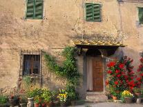 Old Home with Flowers at San Gimignano, Tuscany, Italy-Bill Bachmann-Photographic Print