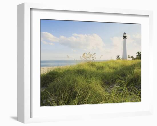 Bill Baggs Cape Florida Lighthouse, Bill Baggs Cape Florida State Park, Key Biscayne, Florida-Maresa Pryor-Framed Photographic Print