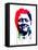 Bill Clinton Watercolor-Lora Feldman-Framed Stretched Canvas