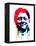 Bill Clinton Watercolor-Lora Feldman-Framed Stretched Canvas