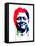 Bill Clinton Watercolor-Lora Feldman-Framed Stretched Canvas