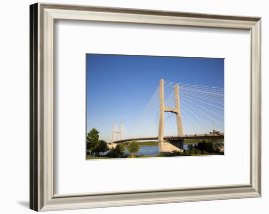 Bill Emerson Memorial Bridge over Mississippi River, Cape Girardeau, Missouri.-Richard & Susan Day-Framed Photographic Print