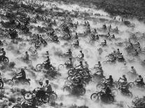 Motorcyclists Racing 75 Miles Cross Country Through Mojave Desert-Bill Eppridge-Photographic Print
