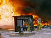 1991 Gulf War Oil Fires-Bill Haber-Mounted Photographic Print