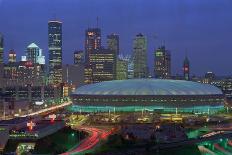 Aerial View of the Minneapolis Metrodome before World Series-Bill Pugliano-Mounted Photographic Print