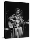 George Harrison and Bob Dylan Performing Together at Rock Concert Benefiting Bangladesh-Bill Ray-Premier Image Canvas
