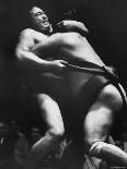 Sumo Wrestlers During Match-Bill Ray-Photographic Print