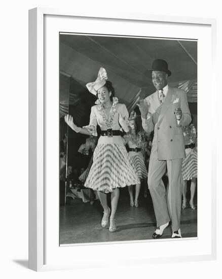 Bill Robinson A.K.A. Bojangles and Other Female Dancer Performing-null-Framed Photographic Print