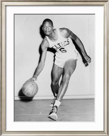 Bill Russell Boston Celtics Poster Canvas Frame Kids Wall 