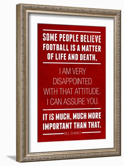 Bill Shankly Football Quote Sports-null-Framed Premium Giclee Print