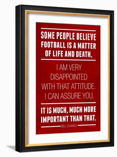 Bill Shankly Football Quote Sports-null-Framed Premium Giclee Print