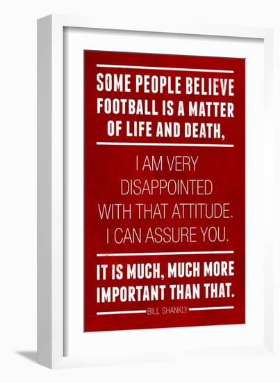 Bill Shankly Football Quote Sports-null-Framed Art Print