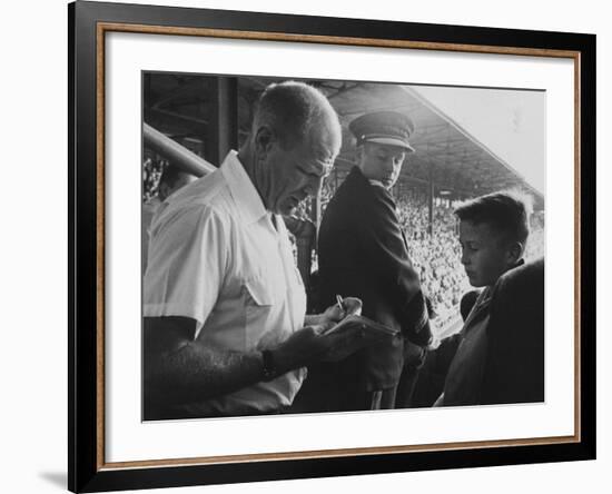 Bill Veeck During the 1959 World Series-null-Framed Premium Photographic Print